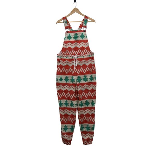 Shinesty Holiday Knit-Print Overalls w/ Bottle Opener (Size S) - Picture 1 of 14